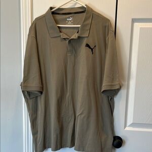Puma Olive Green Men's Polo Shirt